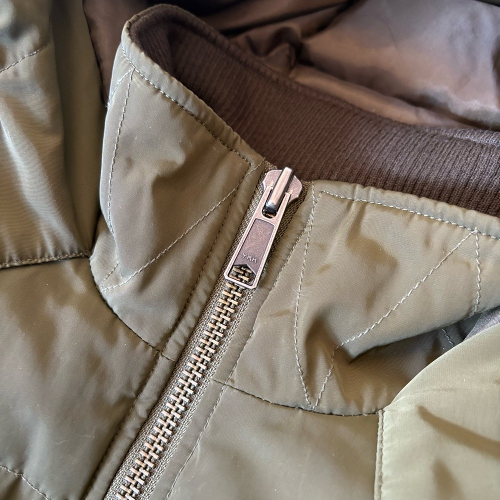 Madewell Olive Green Hooded Puffer Jacket Women’s XXS Winter Coat - Picture 15 of 16